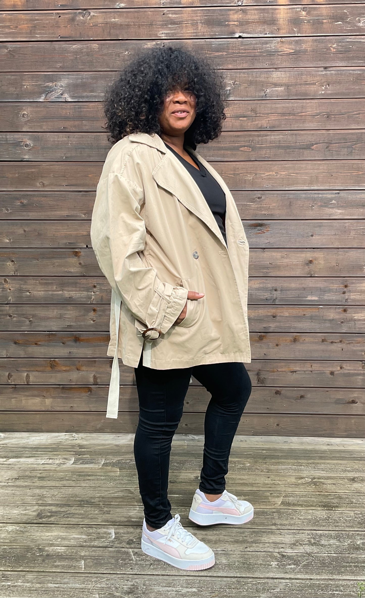 TRENCH COAT CEINTURE BEIGE "ON PARLE DE VOUS" JUDE - Destockality