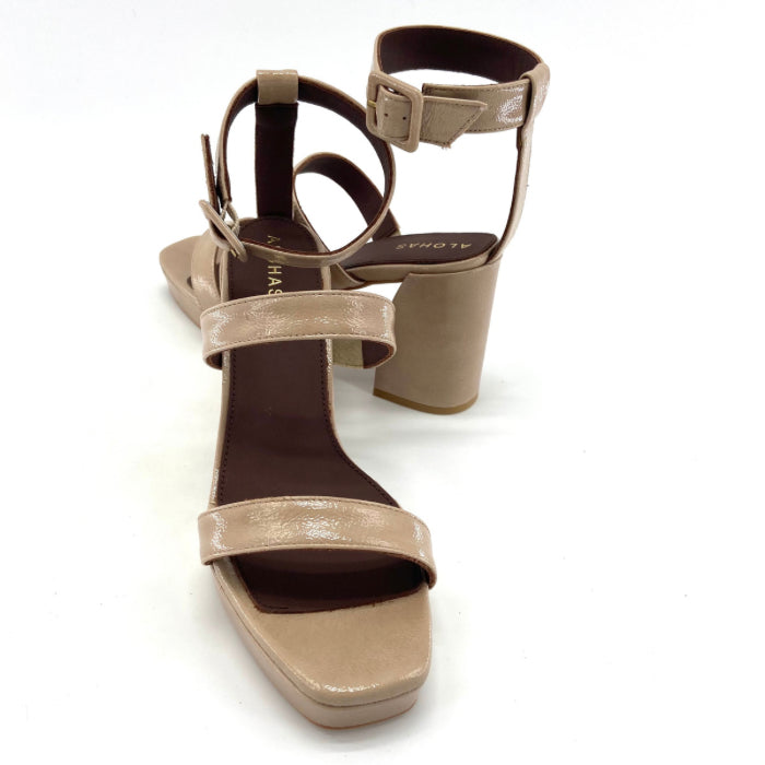 Sandales ALOHAS cuir taupe