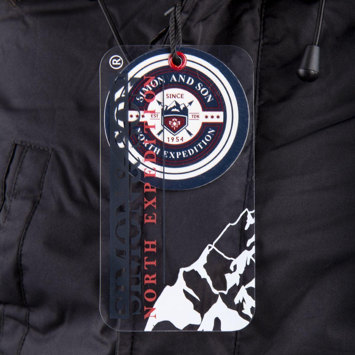 PARKA FOURRÉE HOMME NATSON SIMON AND SON NOIR – Destockality